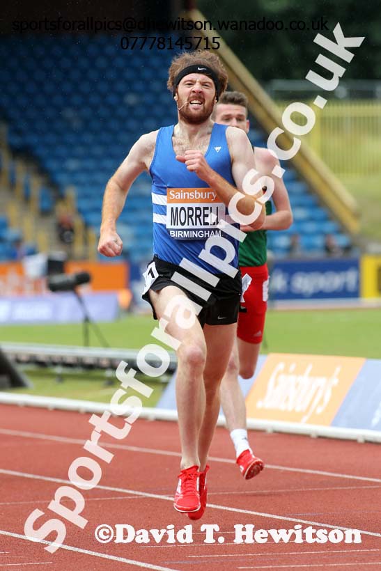 Richard Morrell (Morpeth)1500 metres, 2014 Sainsbury's British Championships. Photo: David T. Hewitson/Sports for All Pics